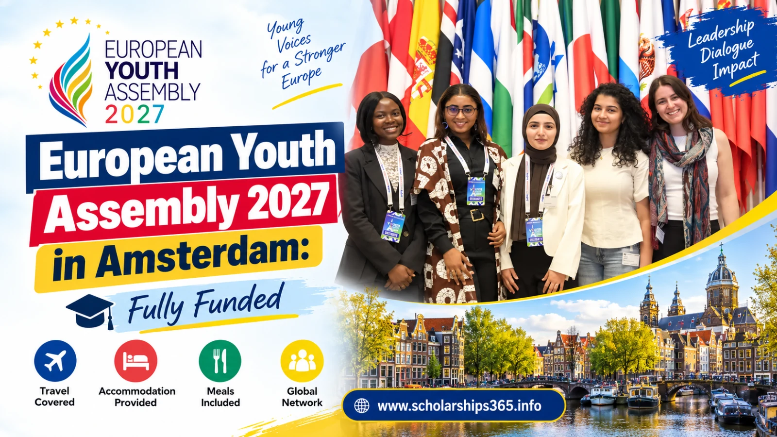 European Youth Assembly (EYA) 2027  in Amsterdam: Fully Funded Seats for Young Leaders