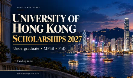 University of Hong Kong Scholarships 2027 | Undergraduate, MPhil & PhD