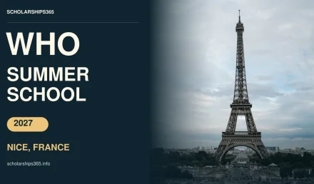 WHO Summer School 2027 in France | Free Training