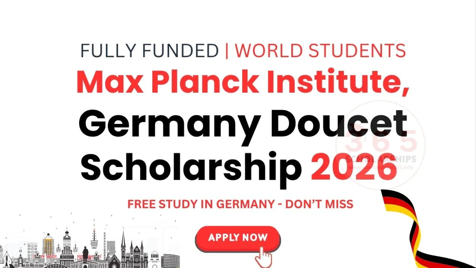 Max Planck Institute, Germany Doucet Scholarship 2026 [Fully Funded]