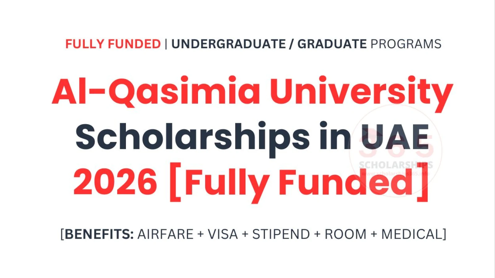 Al-Qasimia University Scholarships in UAE 2026 [Fully Funded]