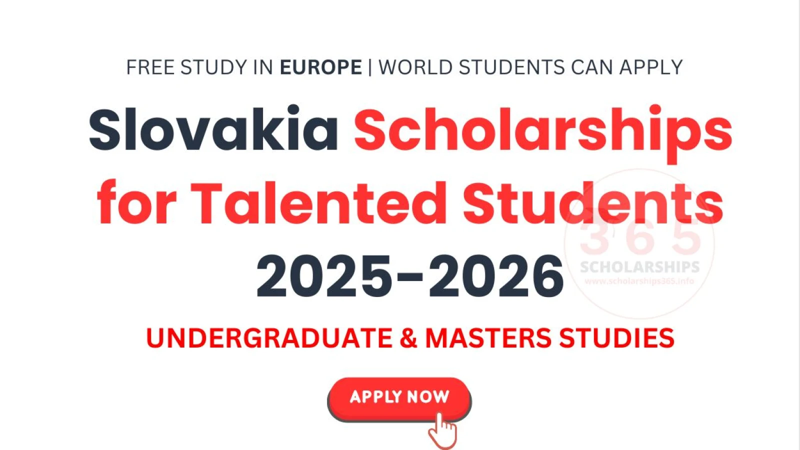 Slovakia Scholarships for Talented Students 2025-2026