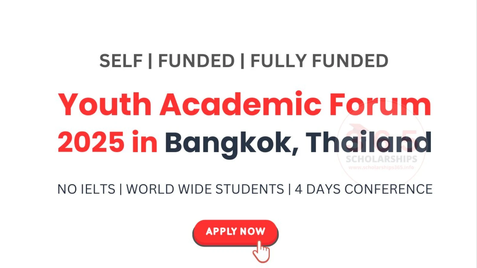Youth Academic Forum 2025 in Thailand | 4 Days Conference