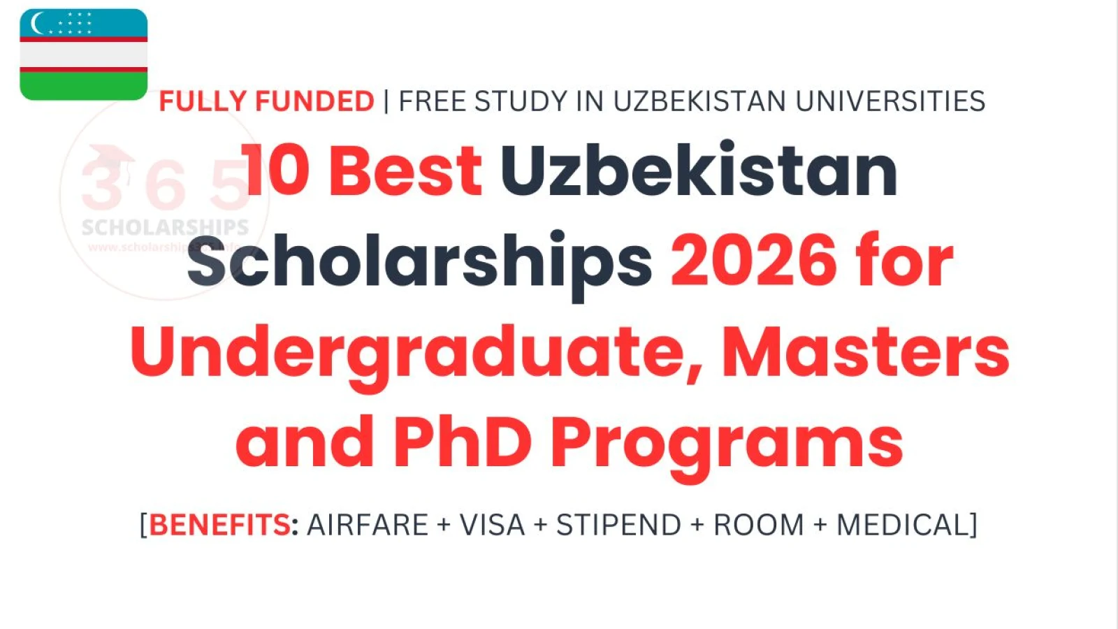 10 Best Uzbekistan Scholarships 2026 for Undergraduate, Masters & PhD