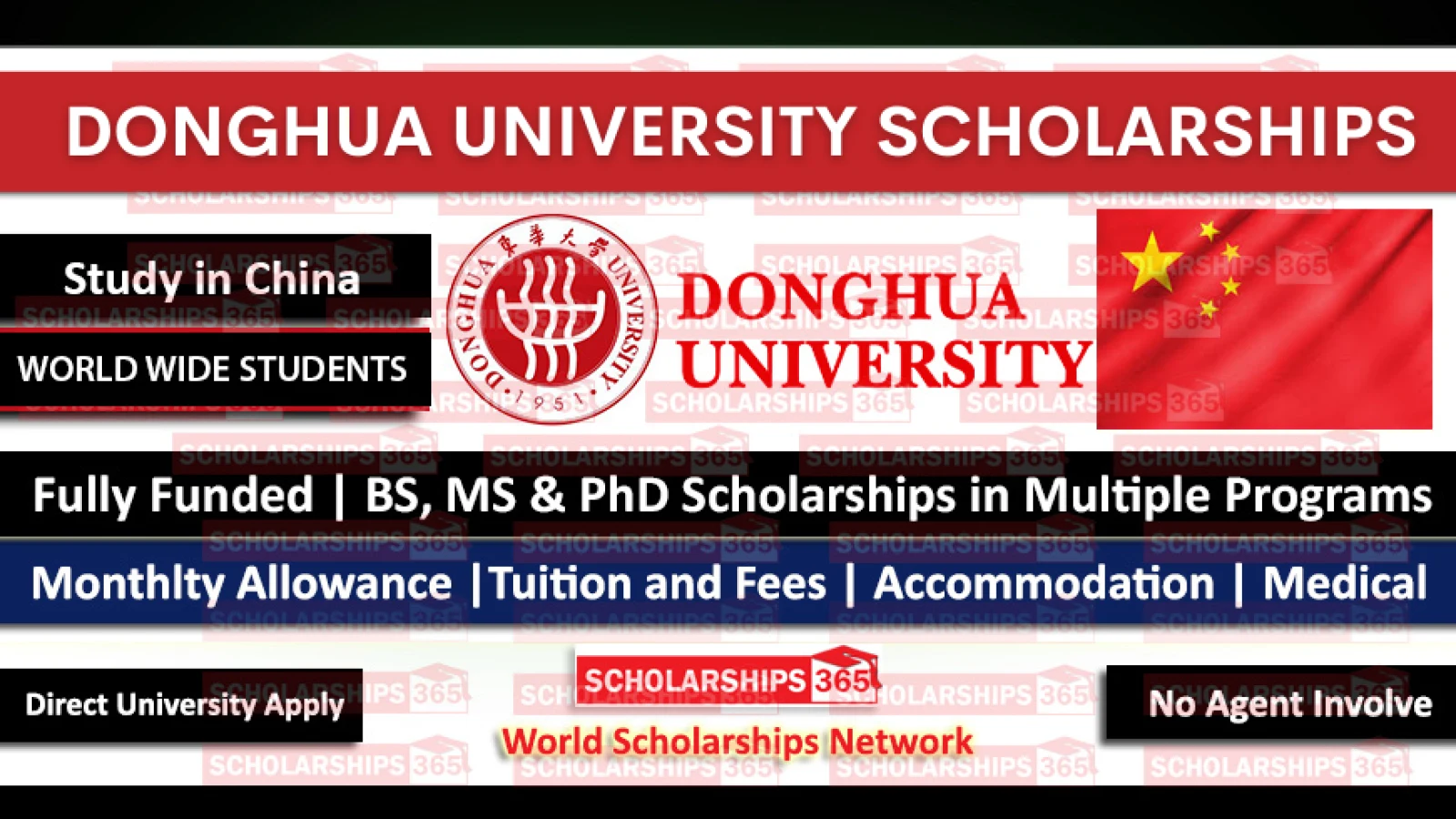 Donghua University Shanghai Government Scholarship 2024 - Fully Funded