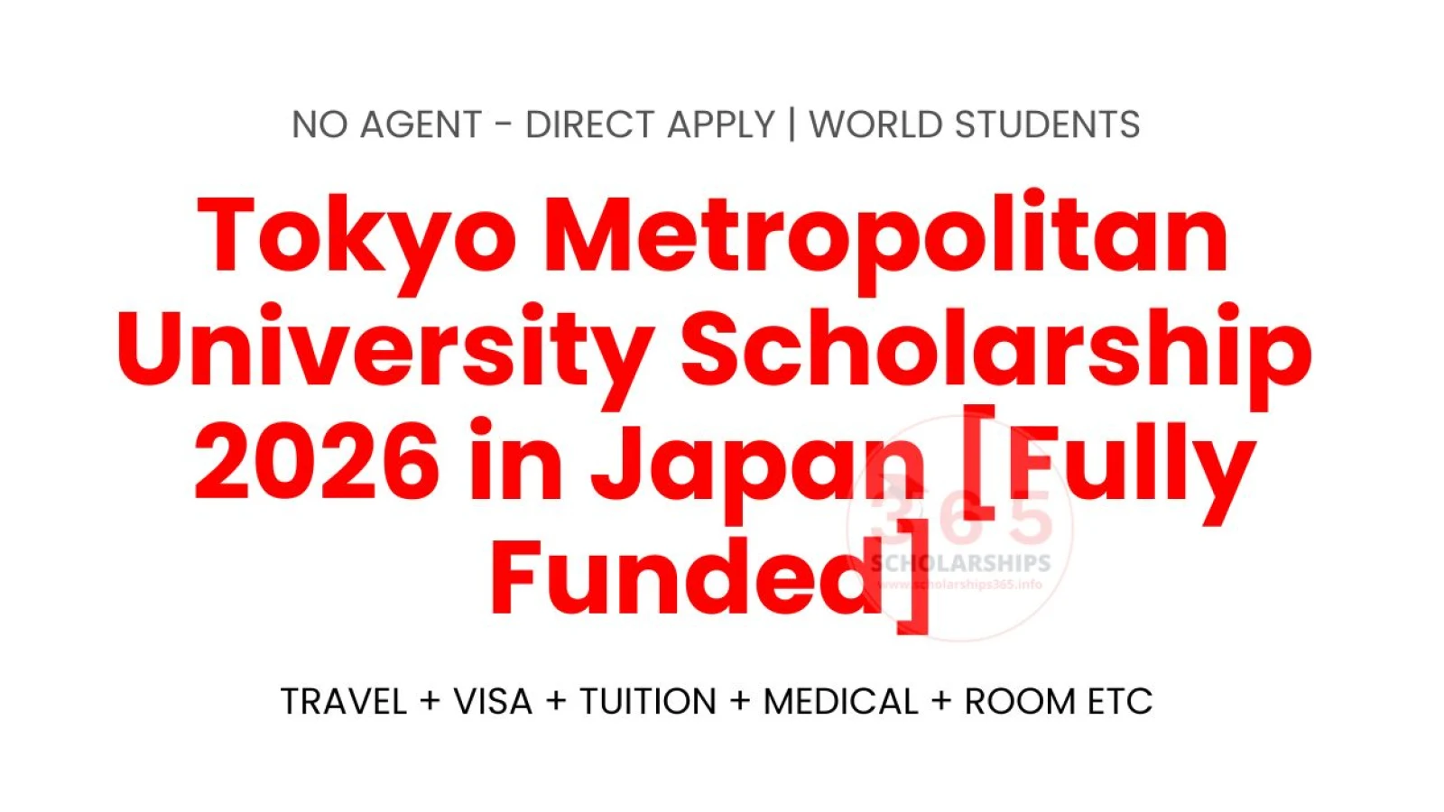 Tokyo Metropolitan University Scholarship 2026 in Japan [Fully Funded]