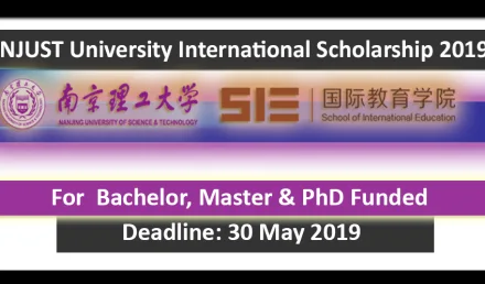 NJUST Scholarship for International Students 2019 Fully Funded