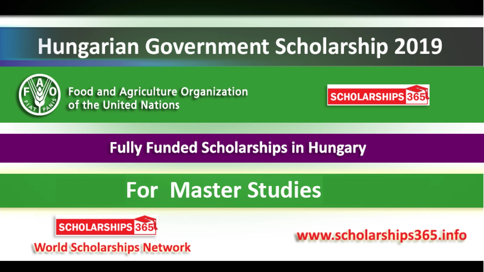 Hungarian Government Scholarship 2019 for Master Study