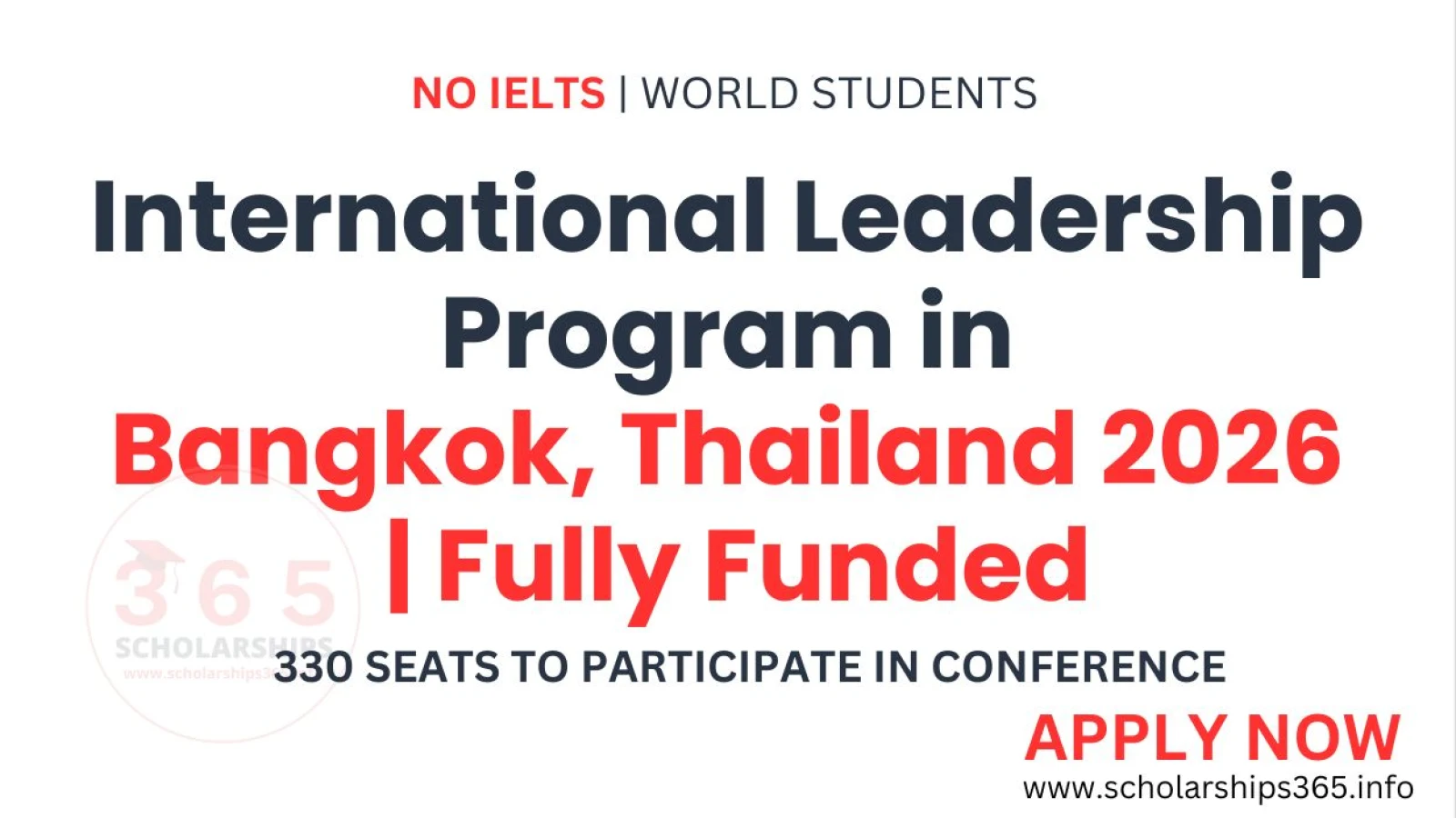 International Leadership Program, Bangkok Thailand 2026 [Fully Funded]