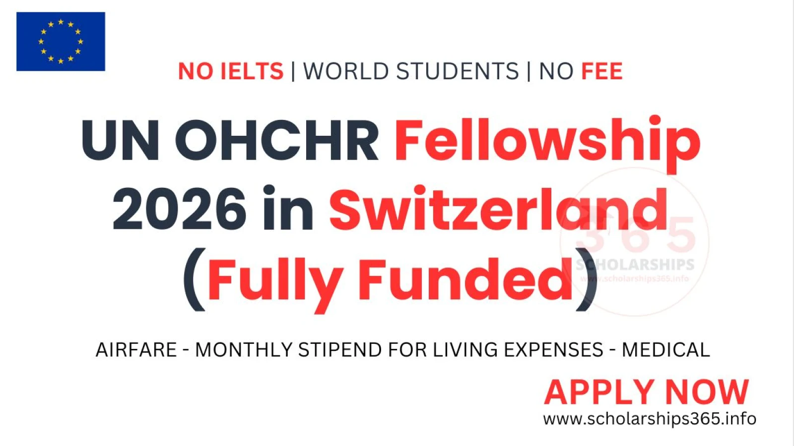 UN OHCHR Fellowship 2026 in Switzerland (Fully Funded)