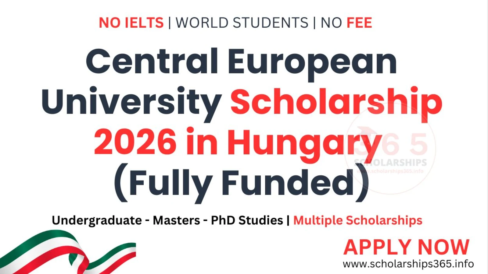 Central European University Scholarship 2026 in Hungary (Fully Funded)