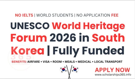 UNESCO World Heritage Forum 2026 in South Korea | Fully Funded