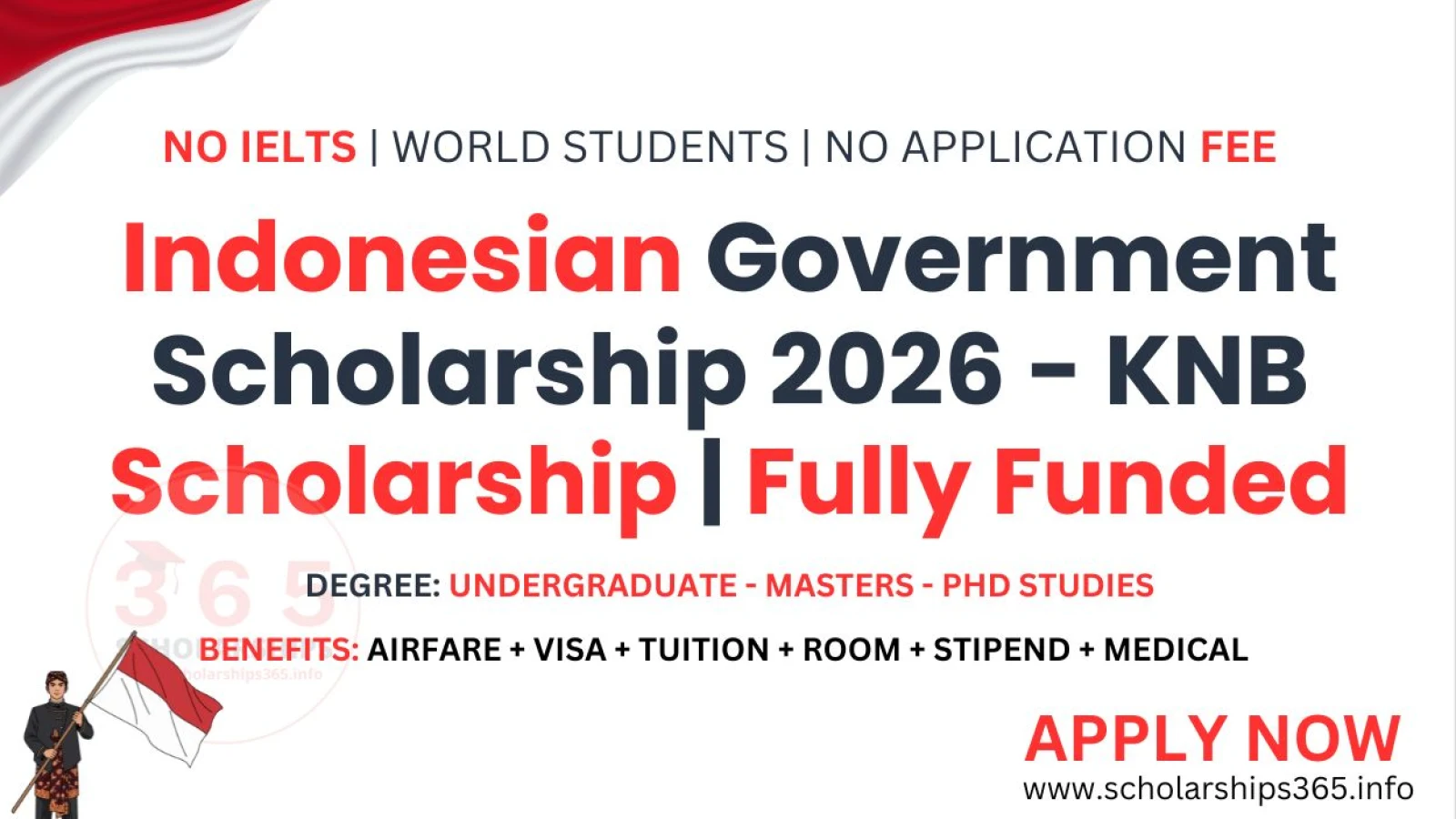 Indonesian Government Scholarship 2026 - KNB Scholarship | Fully Funded