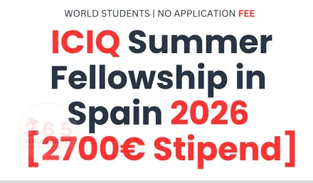 ICIQ Summer Fellowship in Spain 2026 [2700€ Stipend]