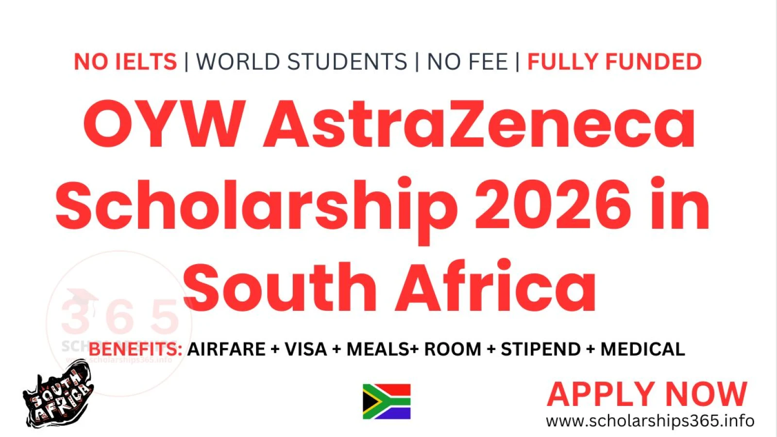 OYW AstraZeneca Scholarship 2026 in South Africa | Fully Funded