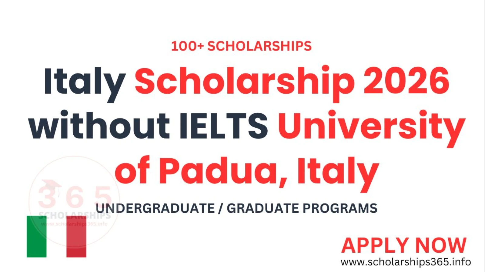 Italy Scholarship 2026 without IELTS University of Padua, Italy