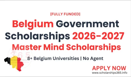 Belgium Government Scholarships 2026-2027 | Master Mind Scholarships