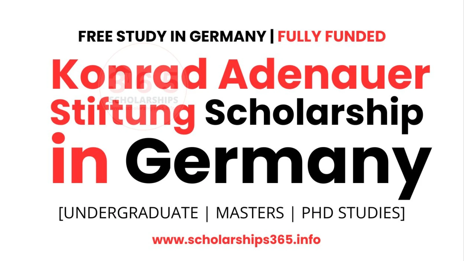 Konrad Adenauer Stiftung Scholarship 2026 in Germany [Fully Funded]
