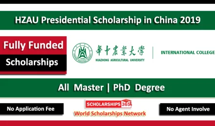 Huazhong Agricultural University Presidential Scholarship 2019 Fully Funded