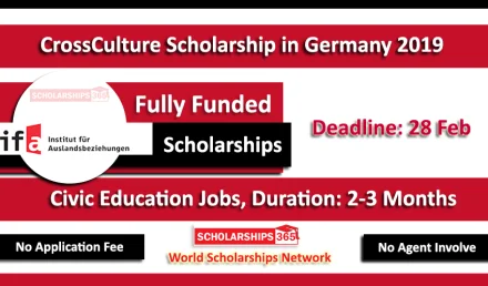 CrossCulture CCP Scholarship 2019 in Germany Fully funded