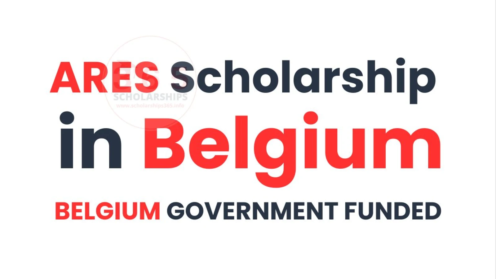 ARES Scholarship 2027/28 in Belgium | Fully Funded