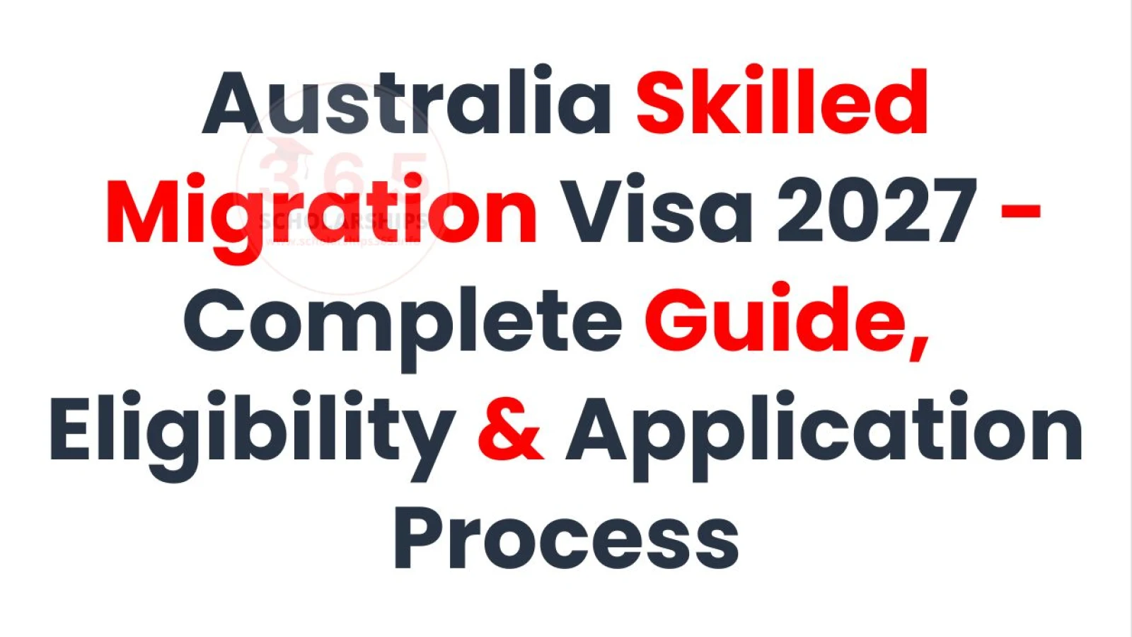 Australia Skilled Migration Visa 2027 - Complete Guide