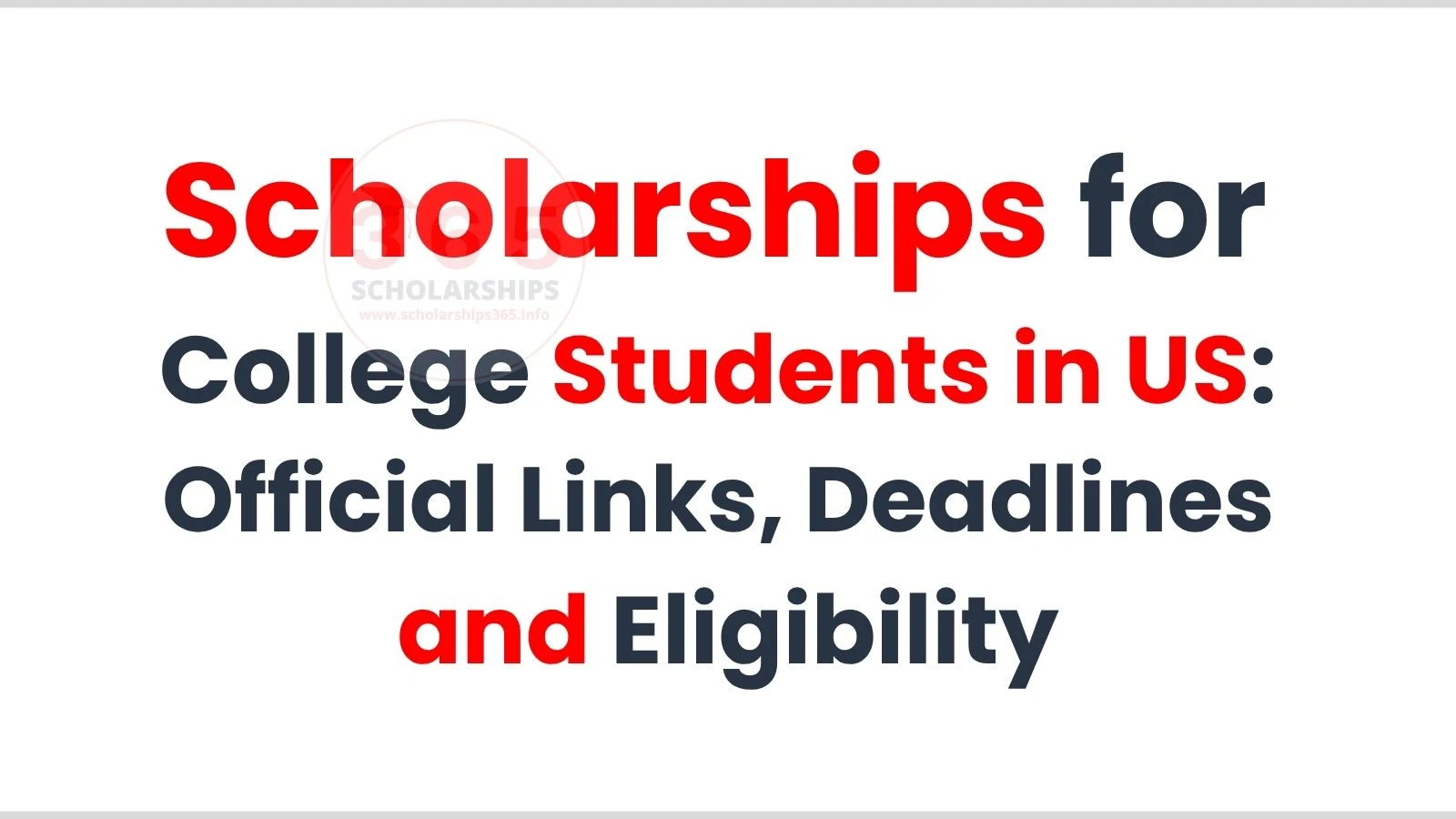 Scholarships for College Students in US 2026-27: Full Guide