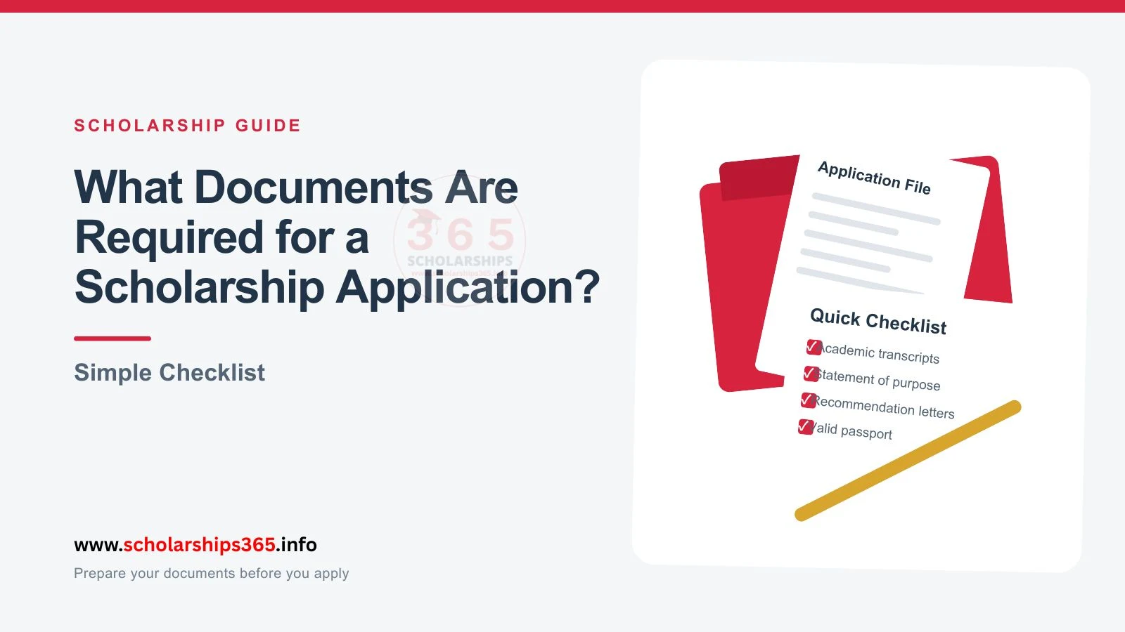What Documents Are Required for a Scholarship Application?