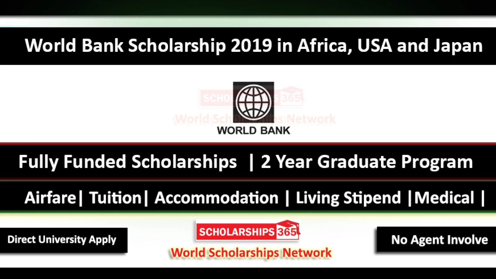 World Bank Scholarships 2019 in Africa, USA and Japan - Fully Funded