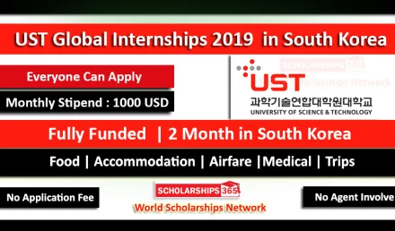 UST Global Internship 2019 in South Korea Fully Funded For International Students