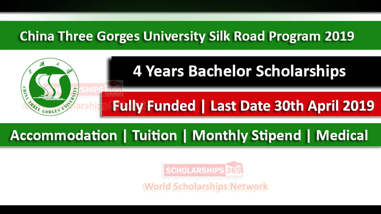 China Three Gorges University CSC Scholarships 2019 Silk Road Program
