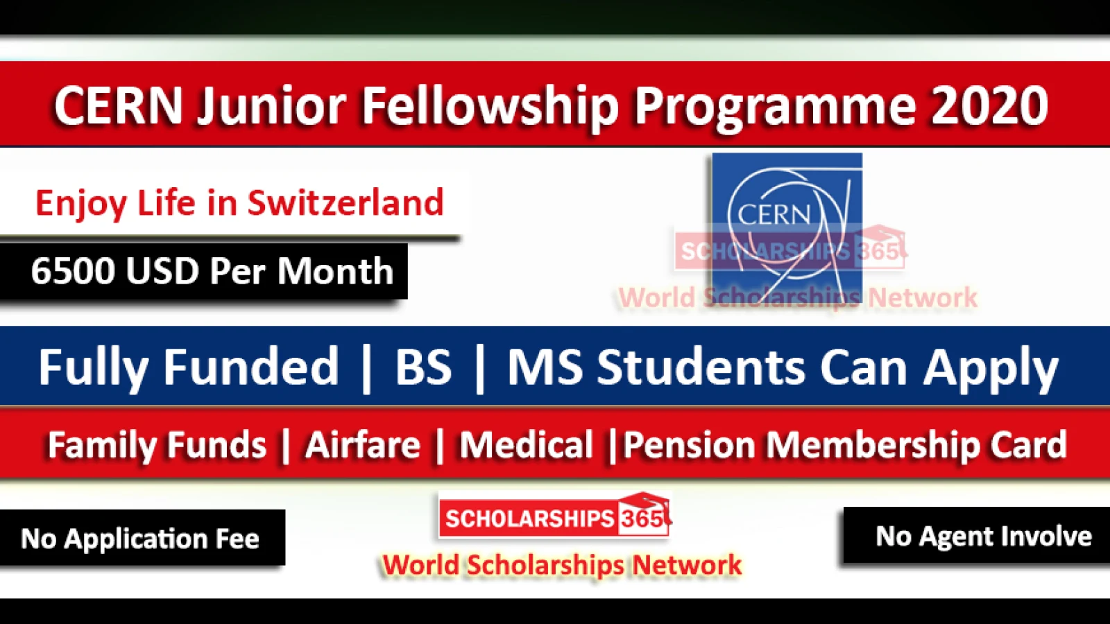 CERN Junior Fellowship Programme 2020 Fully Funded in Switzerland