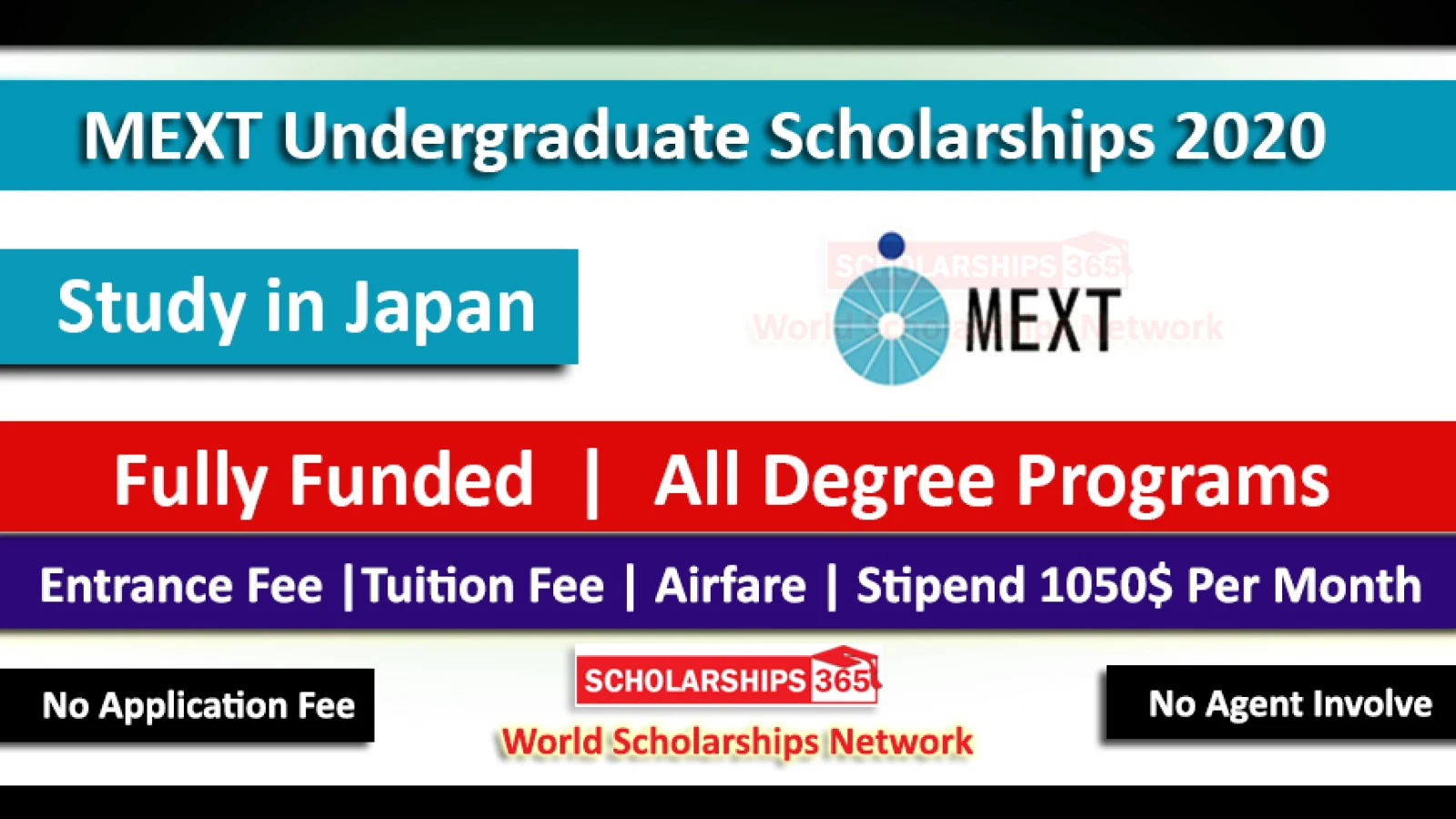 MEXT Undergraduate Scholarships 2020 Fully Funded - Japanese Government Scholarship