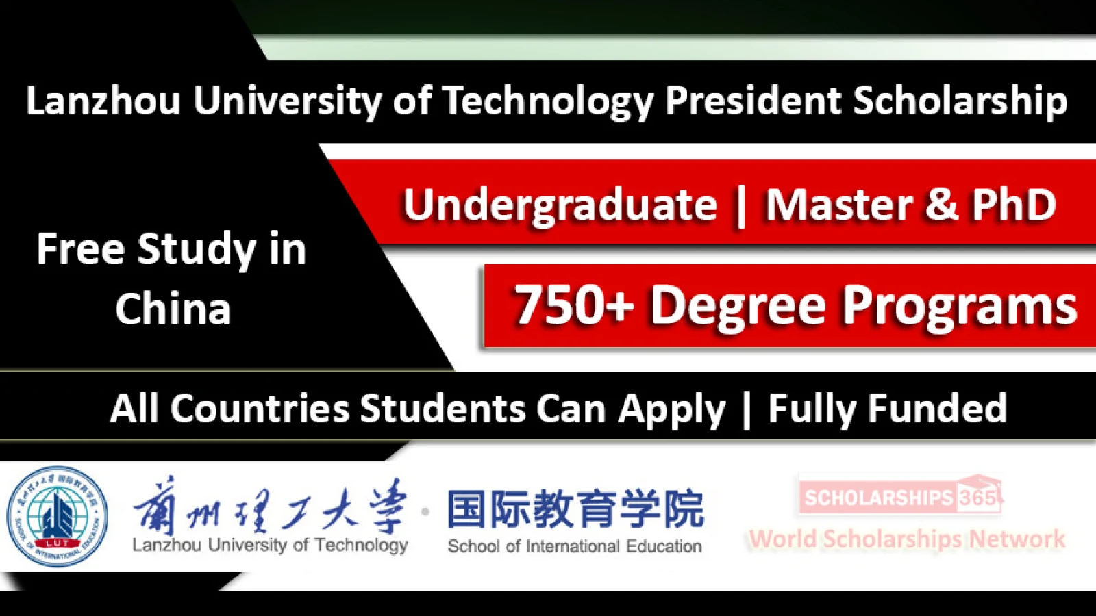 Lanzhou University of Technology President Scholarship 2019-2020 Fully Funded