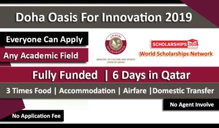 Doha Oasis For Innovation 2019 Fully Funded Doha QIC Youth Capital 2019