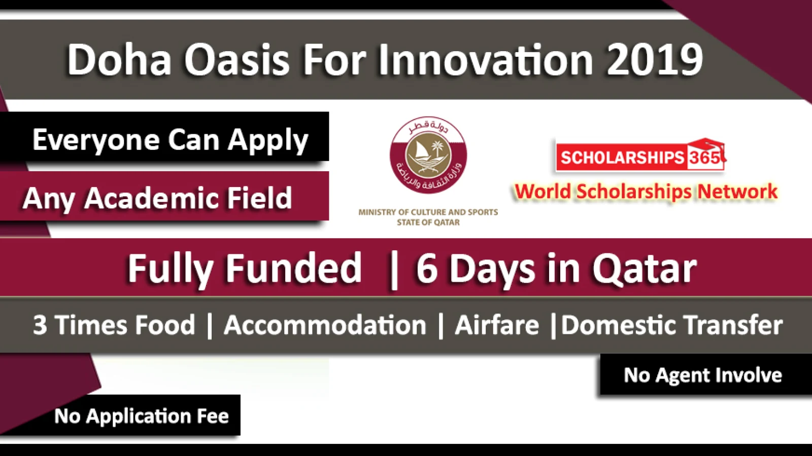 Doha Oasis For Innovation 2019 Fully Funded Doha QIC Youth Capital 2019