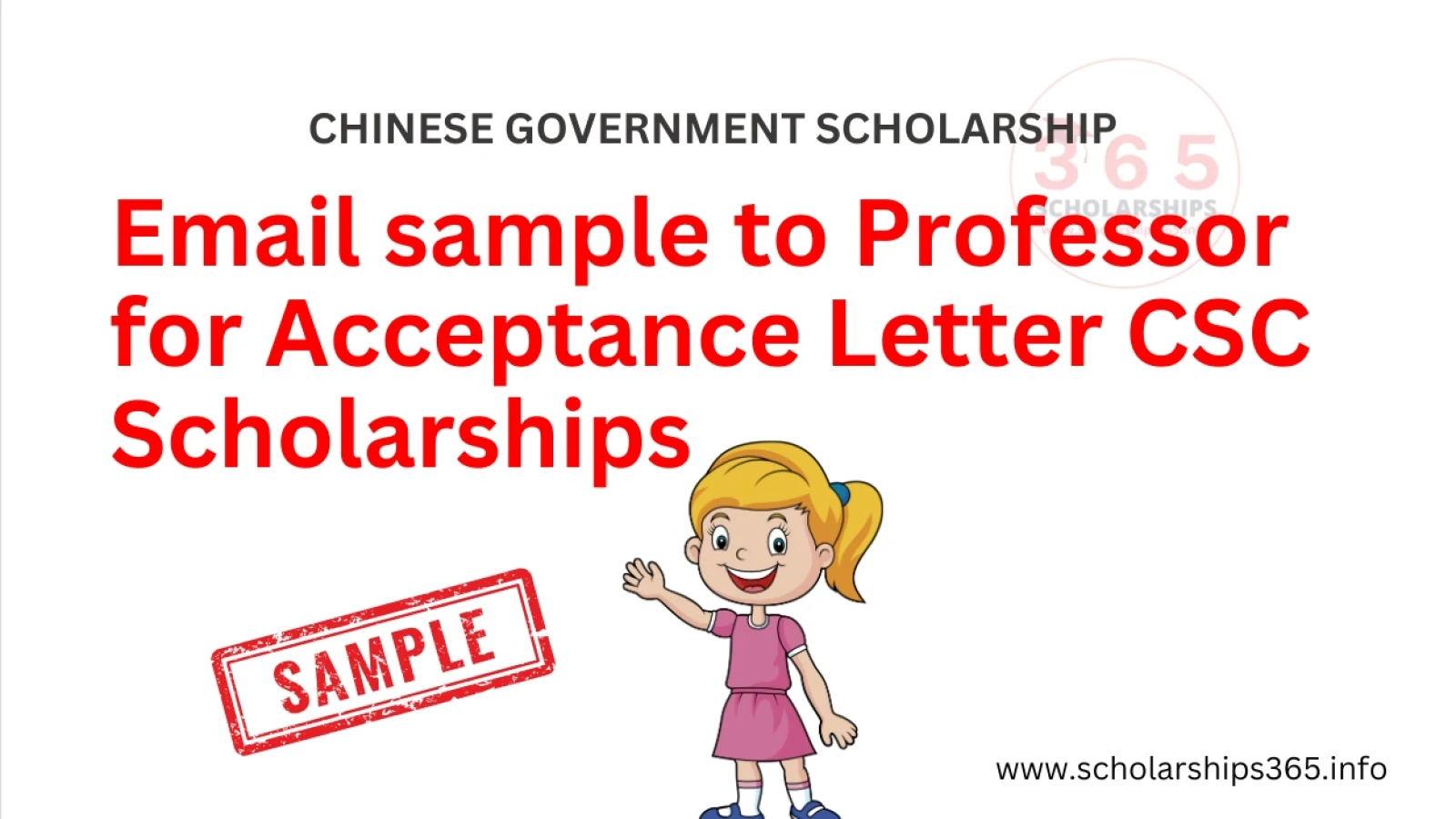 Email sample to Professor for Acceptance Letter CSC Scholarships 2025