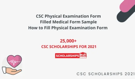 How to fill Physical Examination Form for CSC Scholarship 2021