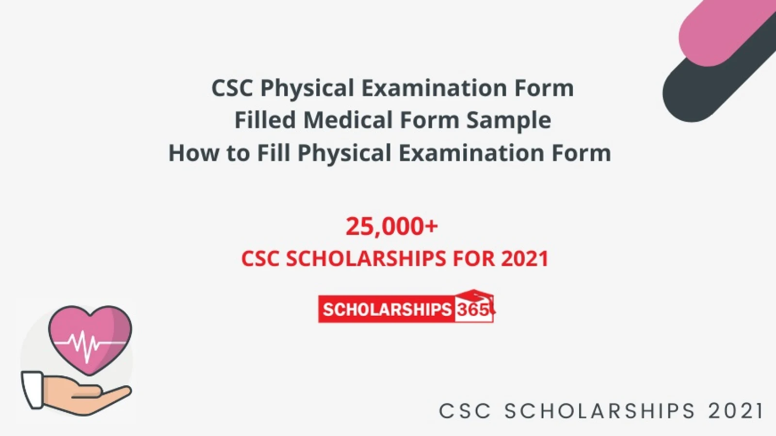 Physical Examination Form for CSC Scholarship 2021 - Study in China