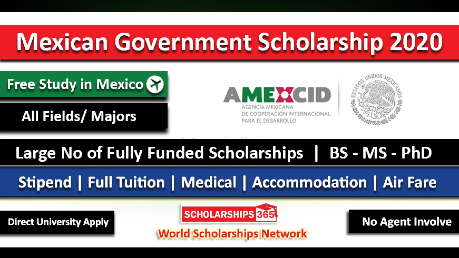 Mexican Government Scholarship 2021 for International Students - Fully Funded