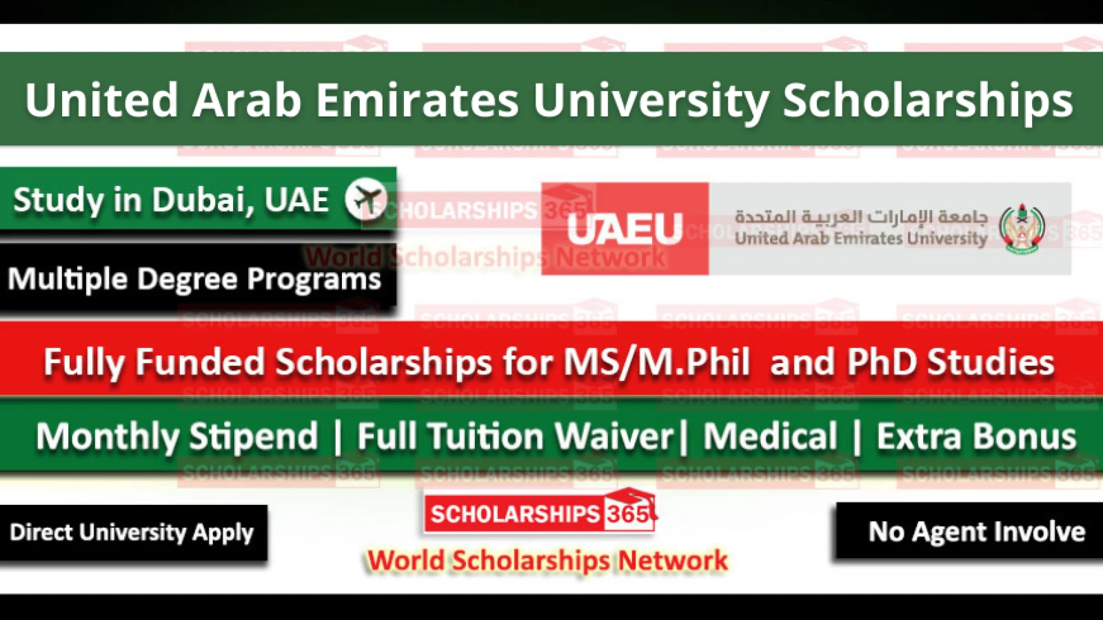 United Arab Emirates University Scholarship 2022 - Fully Funded Scholarship