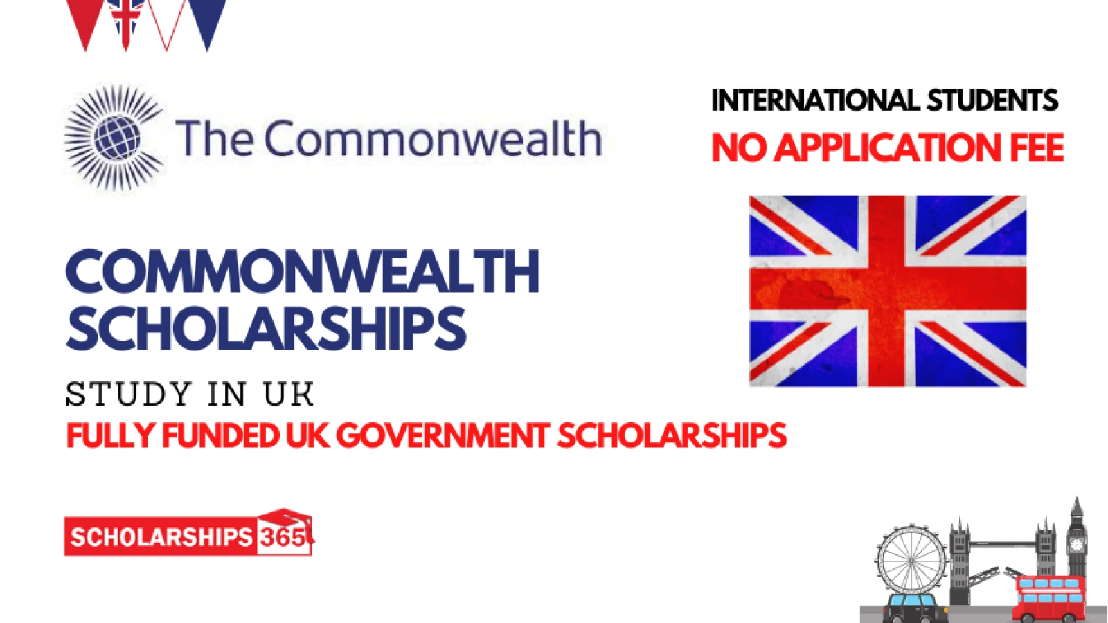 Commonwealth Scholarship 2024-25 in UK | Fully Funded | Study in UK