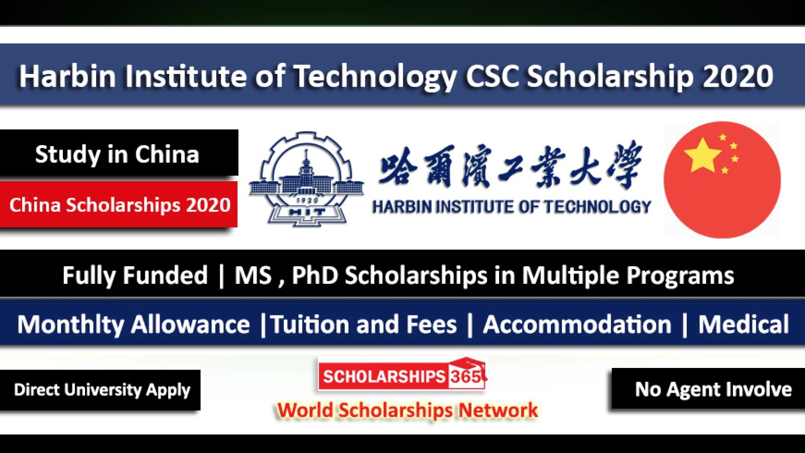 Harbin Institute of Technology Scholarship 2020 (Fully Funded) – Chinese Government Scholarship