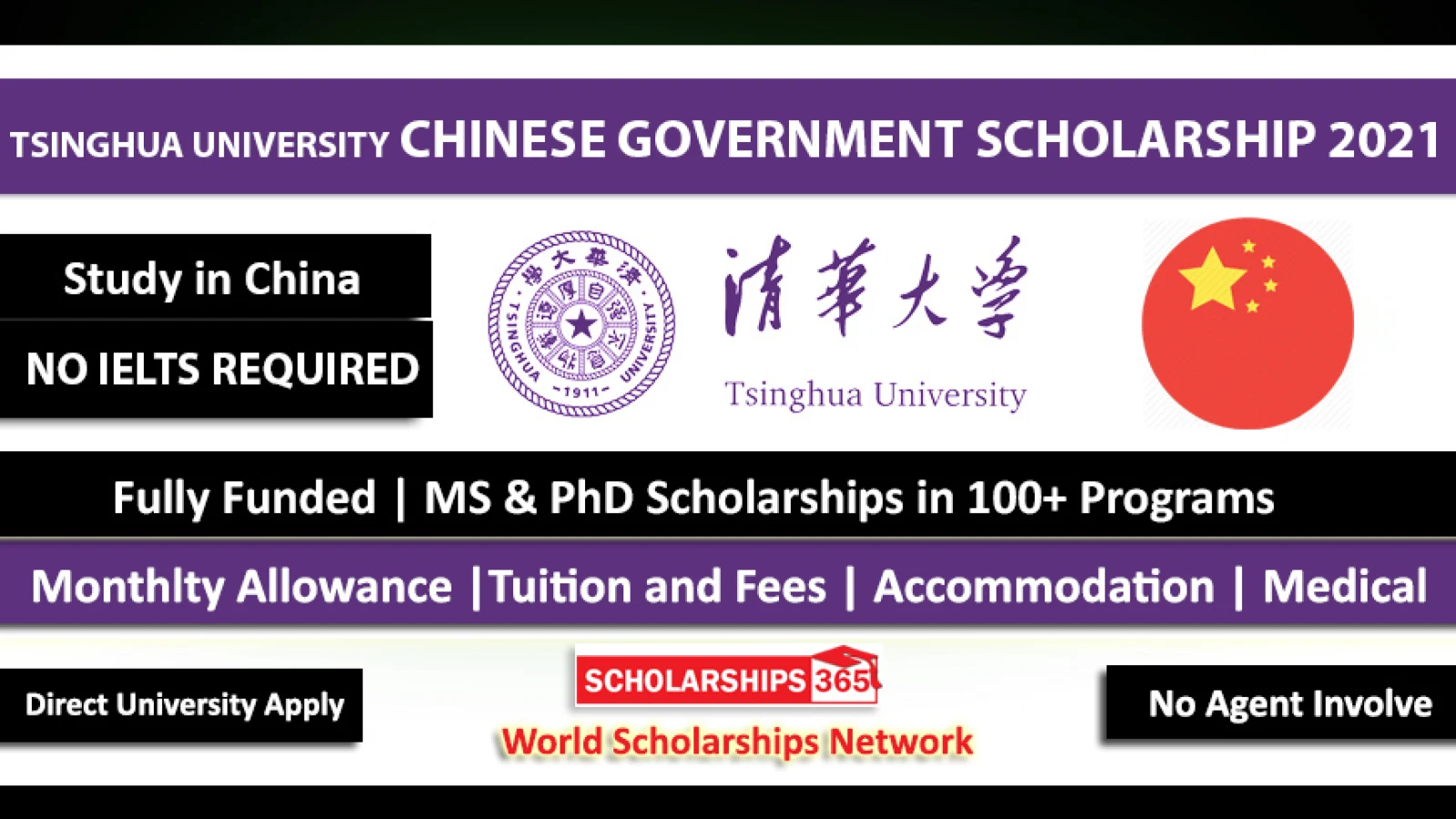 Tsinghua University CSC Scholarship in China 2021 - Fully Funded
