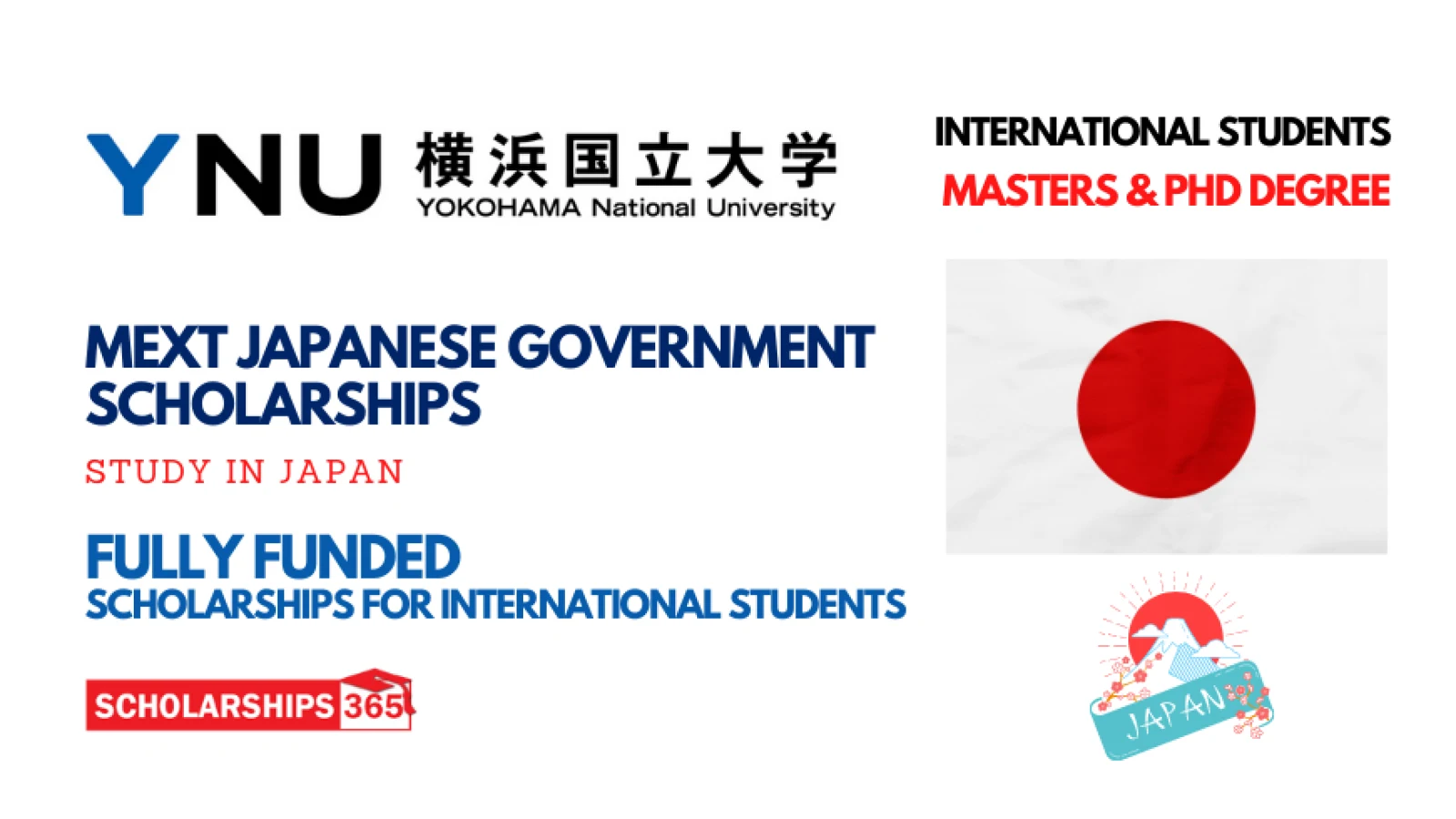 Yokohama National University Scholarship 2022 | Fully Funded | MEXT Japanese Government Scholarship