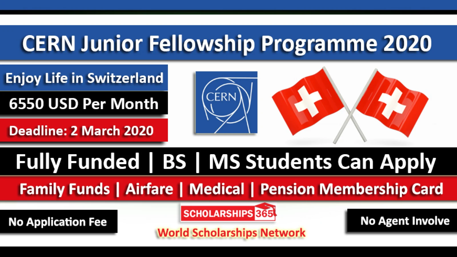 CERN Junior Fellowship Program 2020 Fully Funded in Geneva, Switzerland