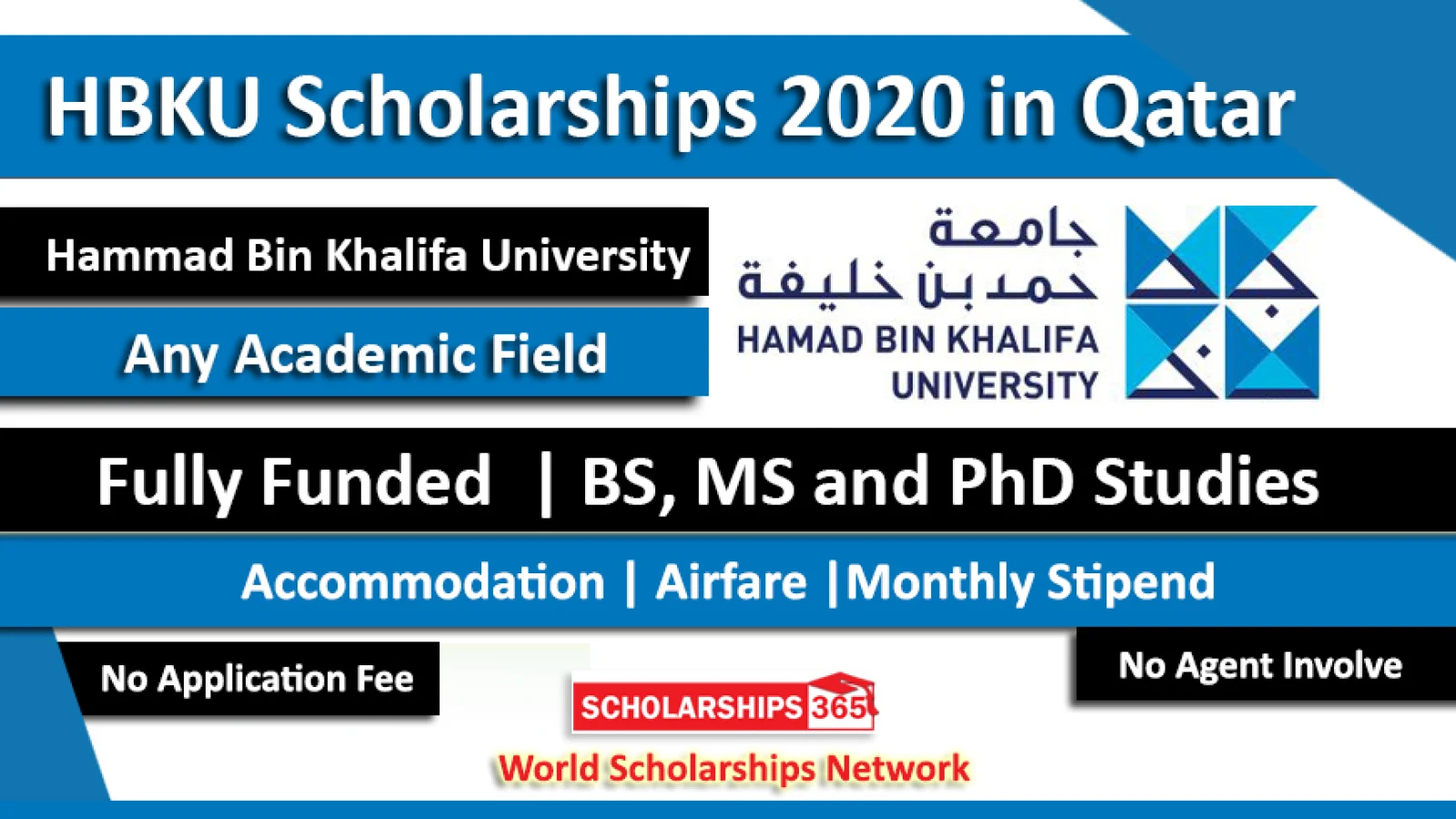 Hammad Bin Khalifa University Scholarship 2020 in Qatar - Fully Funded
