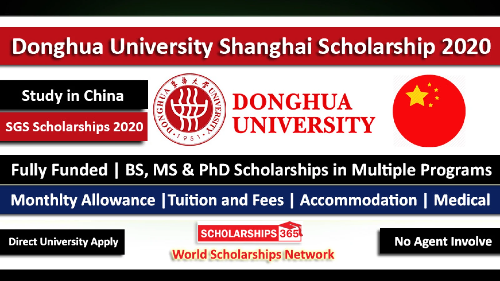 Donghua University Shanghai Government Scholarship 2020 - Fully Funded