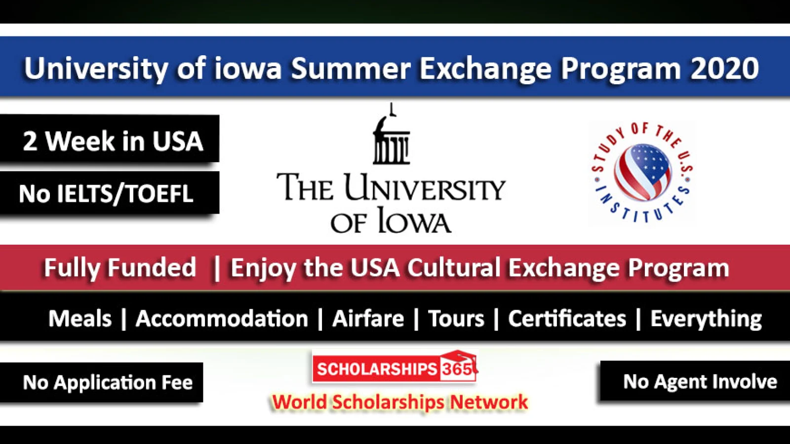 University of iowa Summer Exchange Program 2020 in USA - Fully Funded