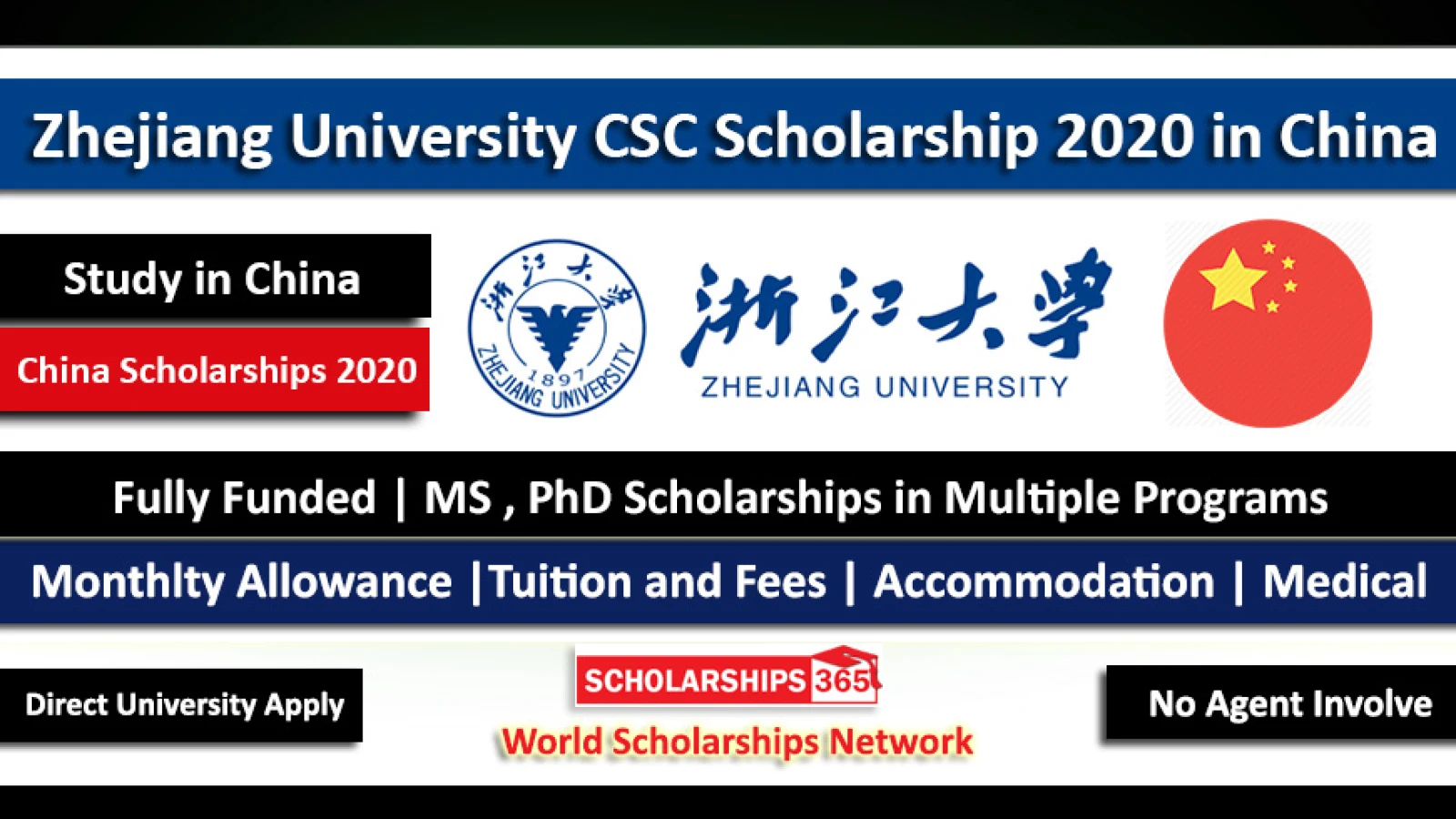 Zhejiang University Chinese Government Scholarship (CSC) 2020 - Fully Funded